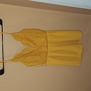 Papaya small yellow romper